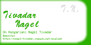 tivadar nagel business card